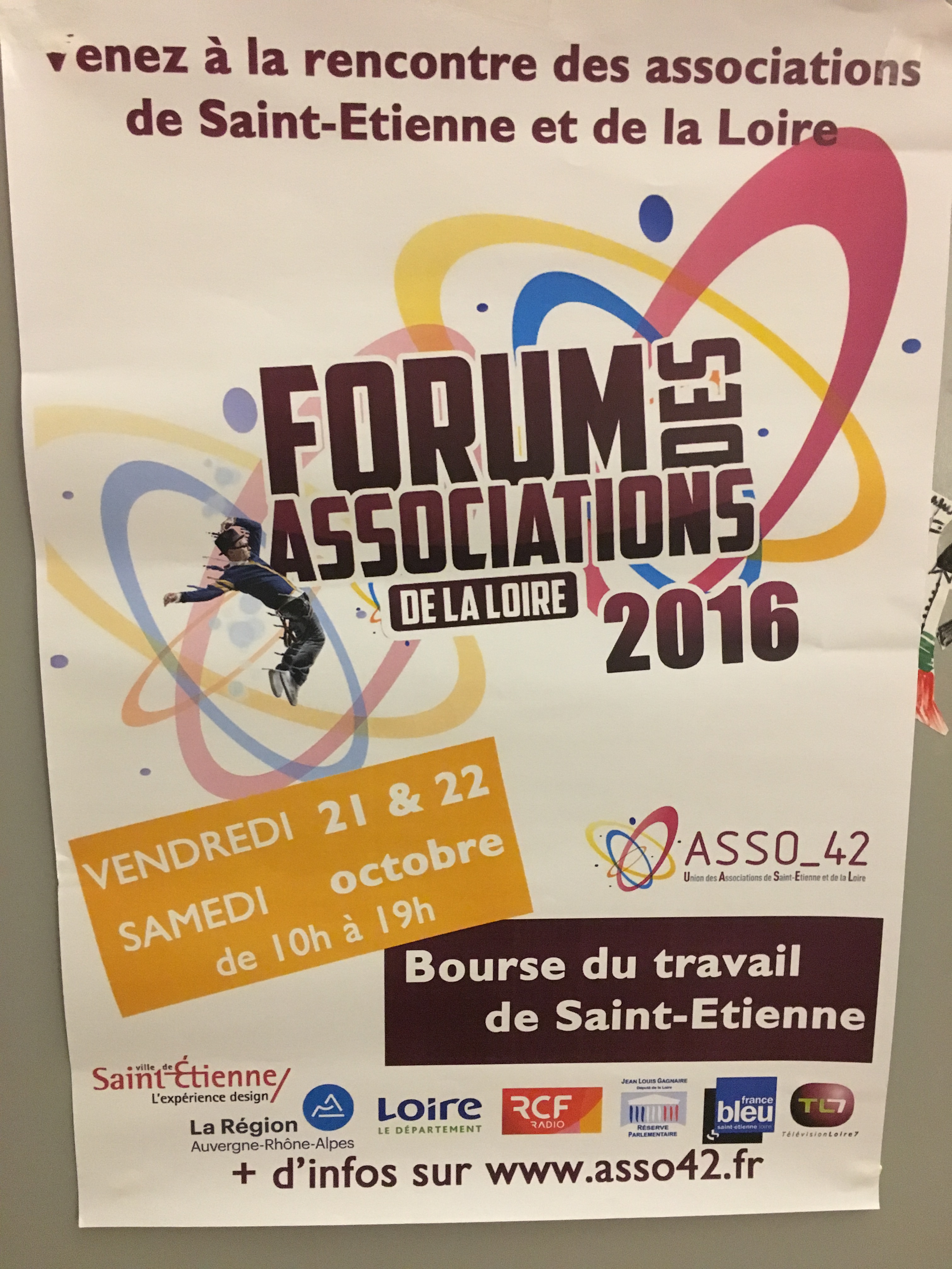 Affiche du forum des associations de la Loire 2016.
